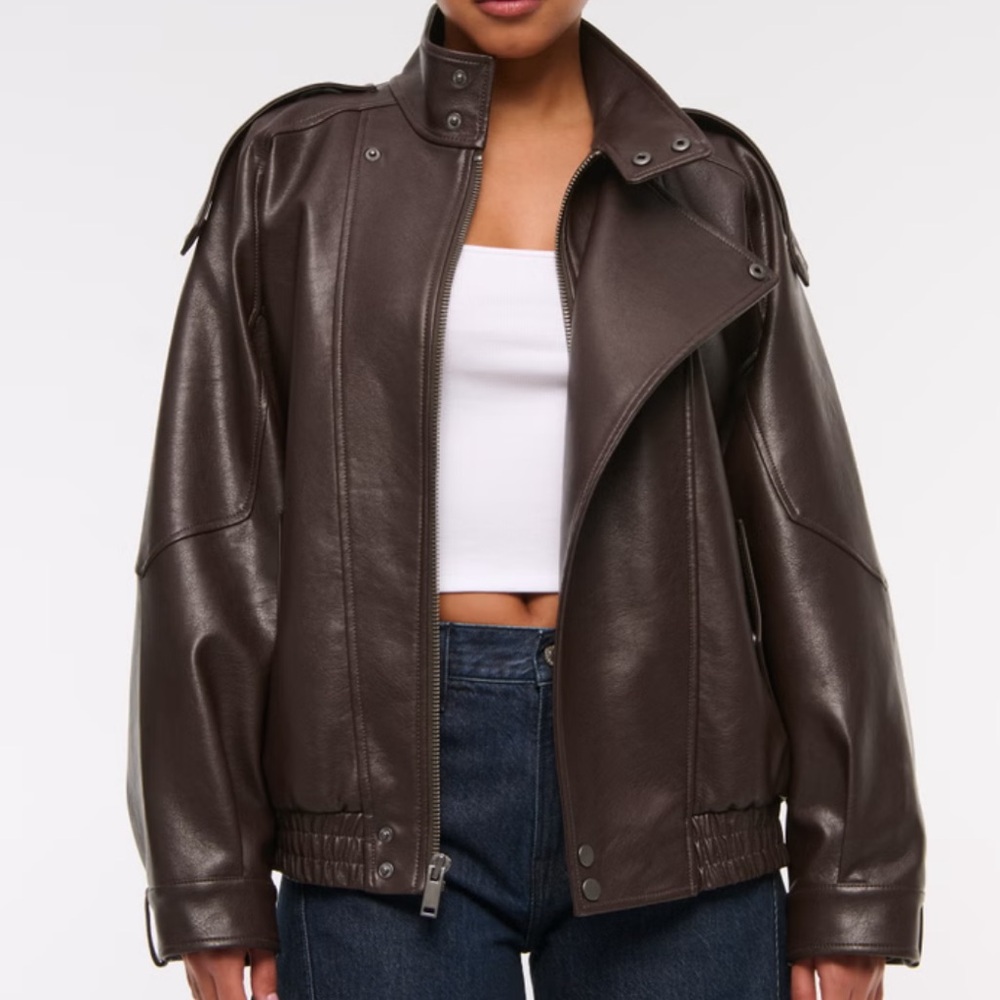 Vegan Leather Bomber
